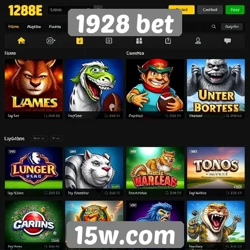 Opções de jogos disponíveis na 1928 bet